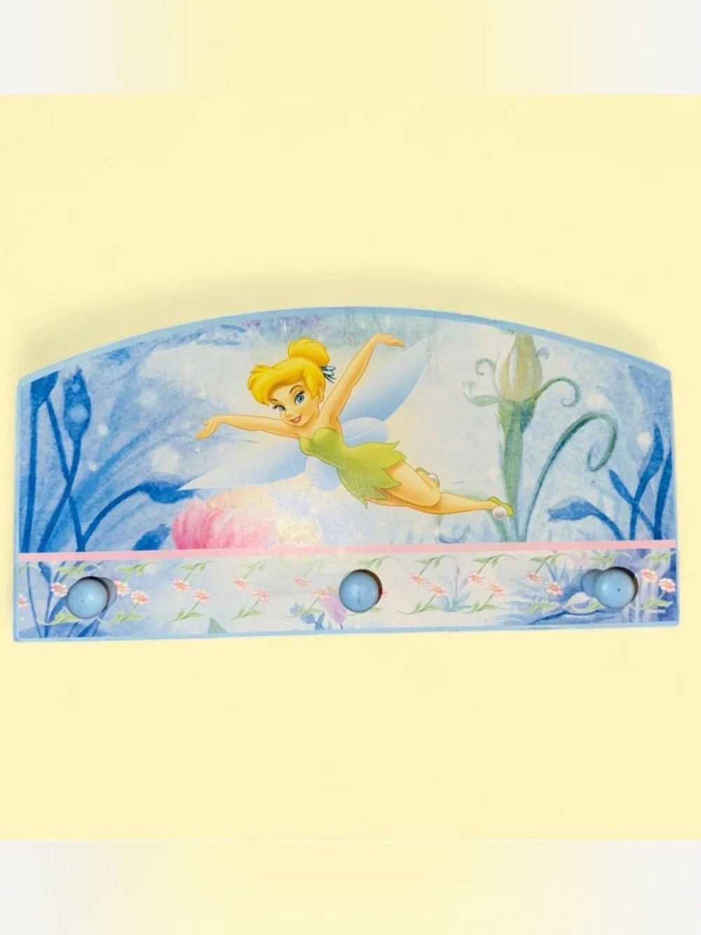 Vintage Y2K Tinker Bell Wall Hook Rack